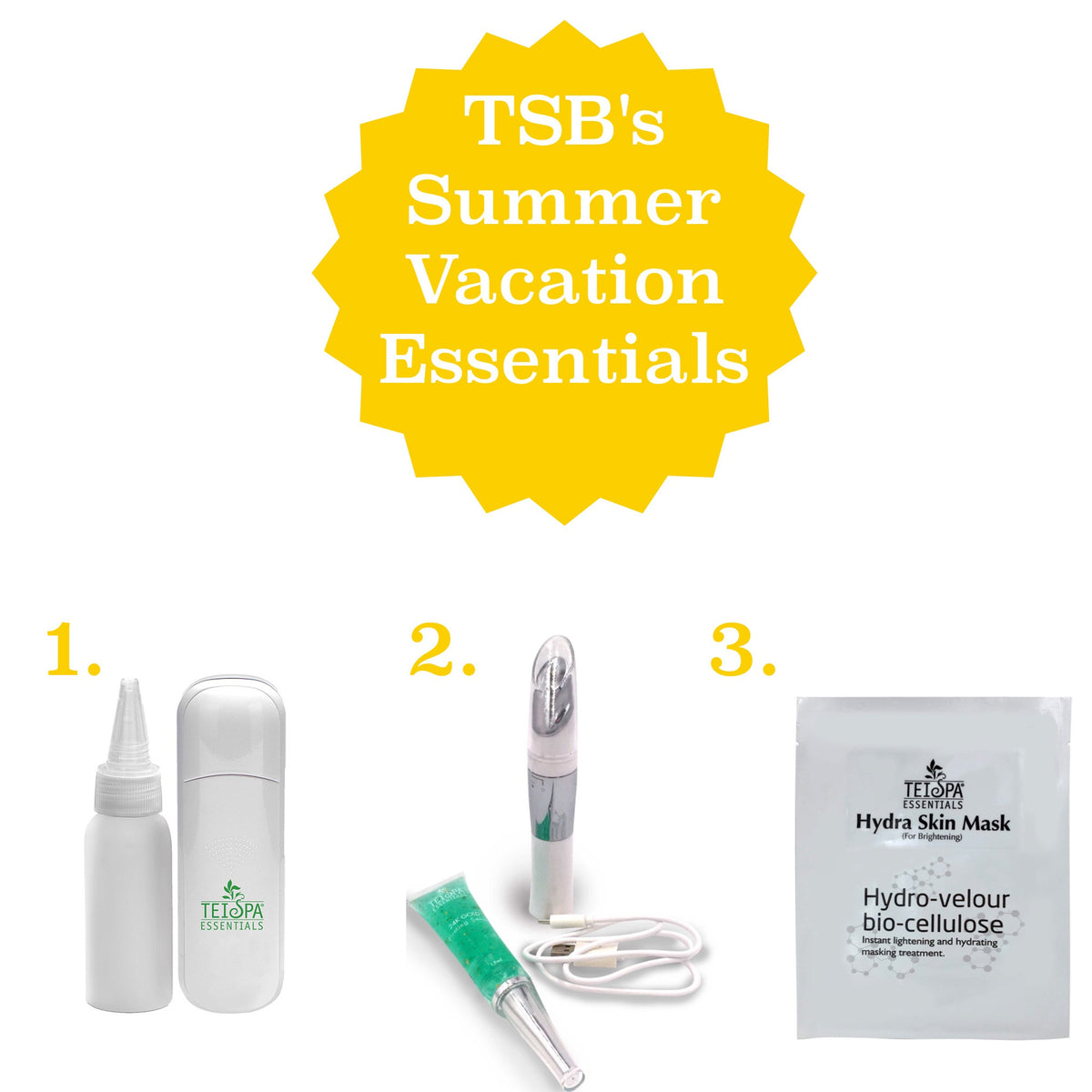 TEI Spa Beauty's 3 Summer Vacation Essentials